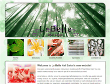 Tablet Screenshot of labellenailsalon.com